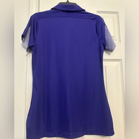 ❗️Adidas PrimeBlue Purple Short Sleeve Active Polo Short Sleeve Shirt Size Small - Picture 7 of 8